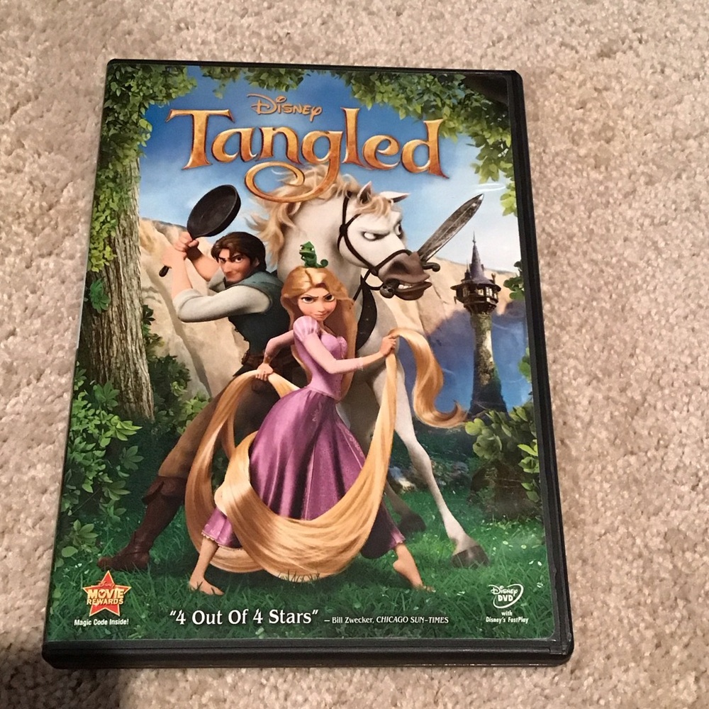 Disney Tangled DVD with Purple and Gold Cover - 5 for $5